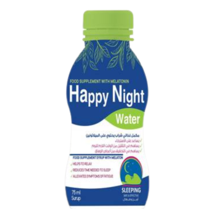 هابي نايت ووتر: شراب الميلاتونين لنوم عميق ونكهة التوت الأزرق | متوفر على defa-sm.com