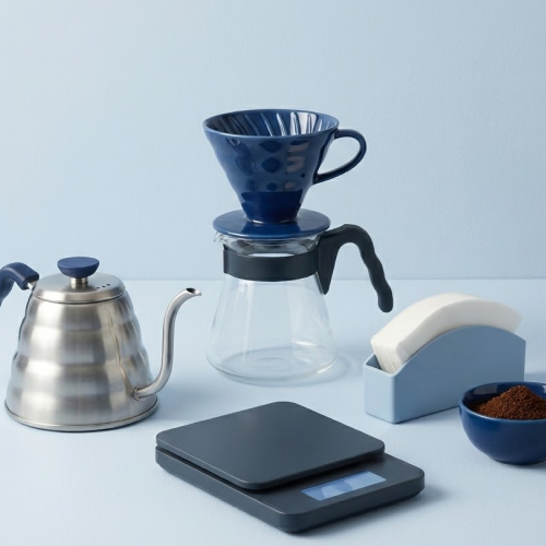 ادوات التقطير واعداد القهوة