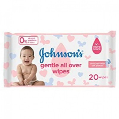 جونسون - مناديل لتنظيف لطيف لكامل البشرة -20منديل