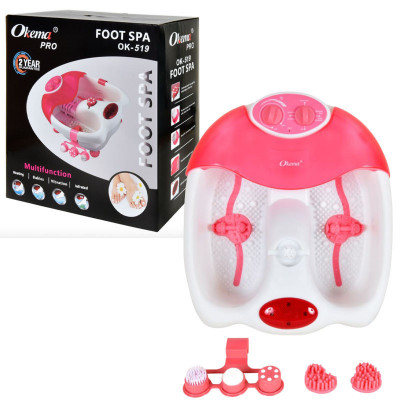 اوكيما - جهاز مساج القدم متعدد الوظائف - وردي - OK519