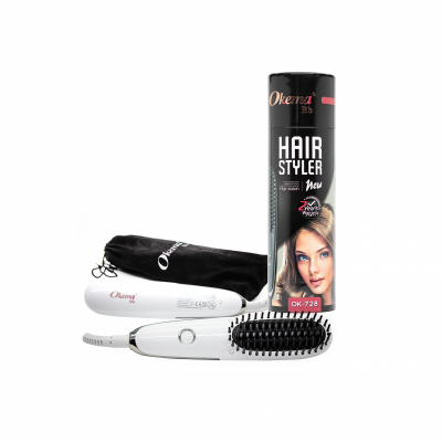 اوكيما - فرشاة حرارية لفرد الشعر ميني ابيض OK-728