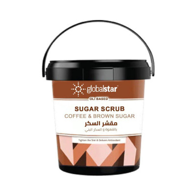 جلوبال ستار - مقشر السكر الزيتي بالقهوة والسكر البني 600مل