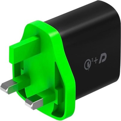 شاحن جداري قوي ميني منفذين PD,USB بقوة 20 واط