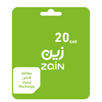 بطاقة شحن زين 20 ريال