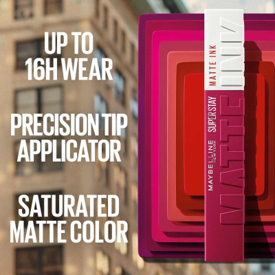 ميبلين احمر شفاه سائل سوبر ستاي مات اينك - مكياج