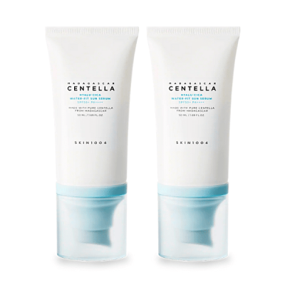 سكين 1004 هايلو سيكا مجموعة سيروم واقي الشمس ووتر فيت SPF50+ بخلاصة السنتيلا - العناية