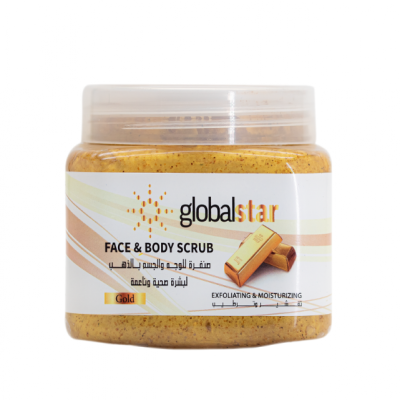 جلوبال - صنفرة للوجه والجسم بالذهب - العناية