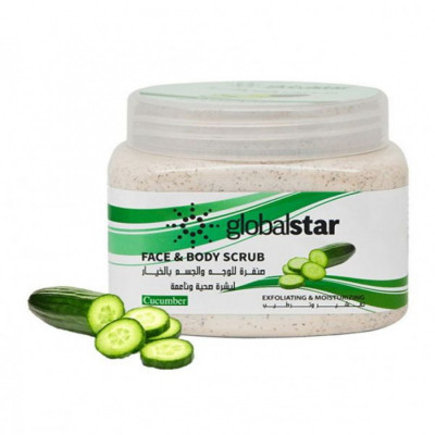 جلوبال - صنفرة للوجه والجسم بخلاصة الخيار - العناية