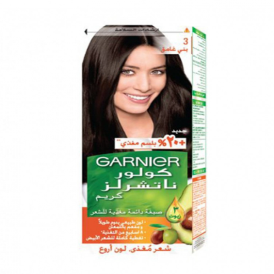 غارنييه - صبغة شعر طبيعية باللون البني الغامق