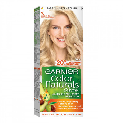 غارنييه - صبغة شعر طبيعية باللون الاشقر الثلجي الفاتح - العناية بالشعر