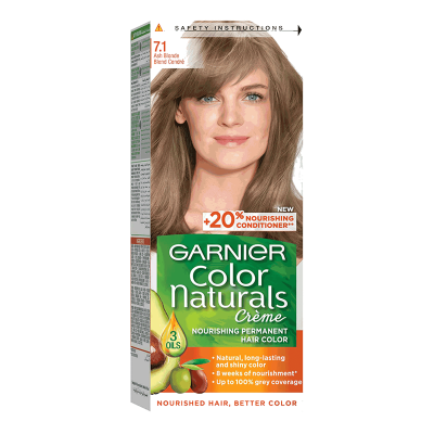 غارنييه - صبغة شعر طبيعية باللون الأشقر الرمادي - العناية بالشعر