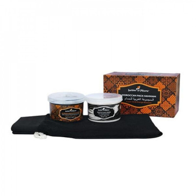 جاردن اوليان - المجموعة المغربية للحمام بزيت الأركان وزهر البرتقال وقناع الطين الابيض - العناية بالجسم