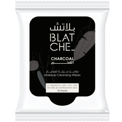 بلاتش - مناديل مزيلة للمكياج بالفحم