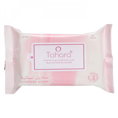 طهارة - مناديل برائحة المسك والصبار - العناية بالوجه