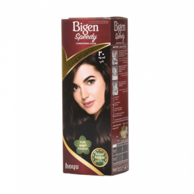 بيجين - صبغة شعر منعمه وسريعة باللون الأسود البني - العناية بالشعر