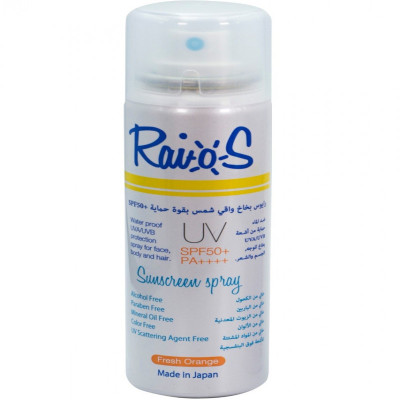 رايوس - بخاخ واقي شمس بقوة حماية برائحة البرتقال للوجه - العناية بالوجه