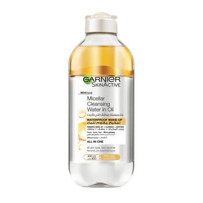 غارنييه - ماء ميسيلار لإزالة المكياج بزيت الاركان - مكياج