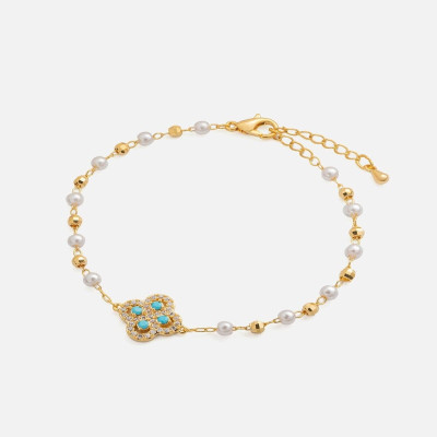 ‎ اسوارة نسائية متفردة باللون الذهبي - اساور