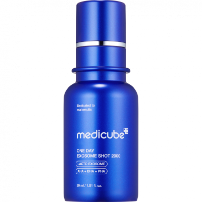 ميديكيوب - امبولة اكسوسوم 2000 لتعزيز اصلاح البشرة البشرة وتضييق المسام 30 مل - العناية بالوجه والبشره