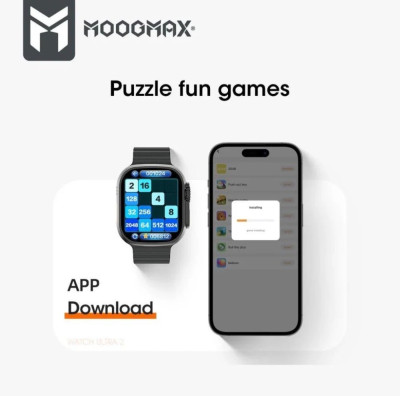 ساعة ذكية موج ماكس Ultra مع سوار معدني – شاشة رقمية متعددة الوظائف - قسم الساعات الذكية