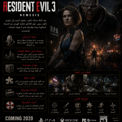 ريزدنت ايفيل 3 | Resident Evil 3 Remake | ستيم | اوف لاين -  العاب ستيم 
